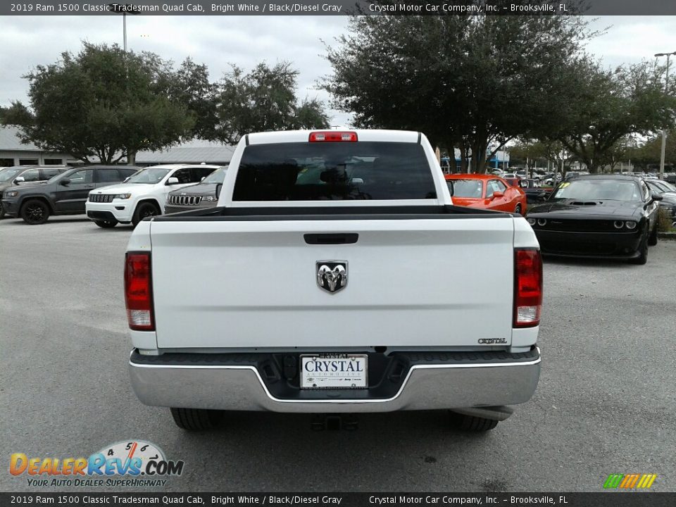 2019 Ram 1500 Classic Tradesman Quad Cab Bright White / Black/Diesel Gray Photo #4