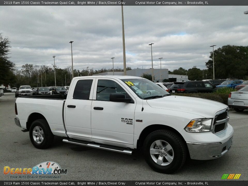 2019 Ram 1500 Classic Tradesman Quad Cab Bright White / Black/Diesel Gray Photo #7