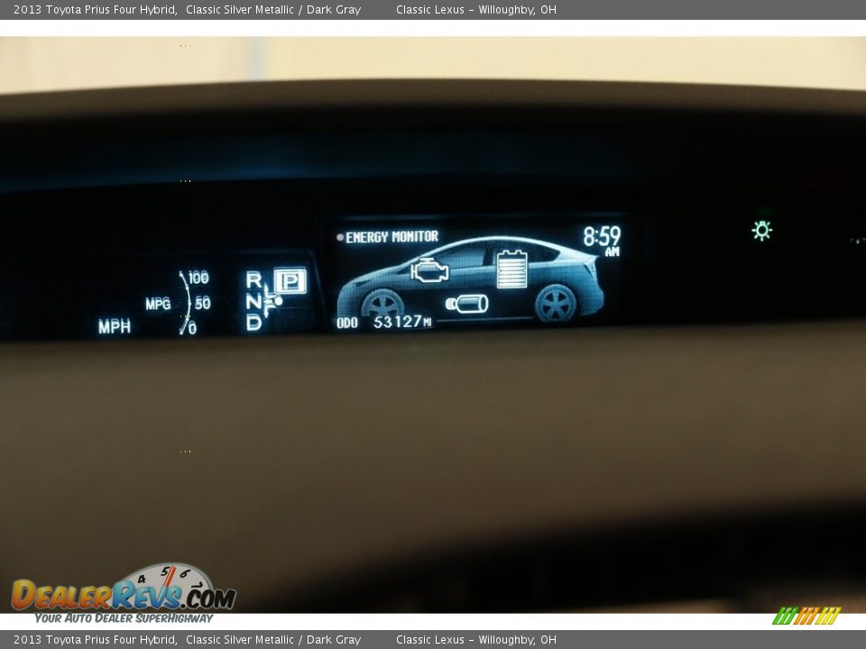 2013 Toyota Prius Four Hybrid Classic Silver Metallic / Dark Gray Photo #8