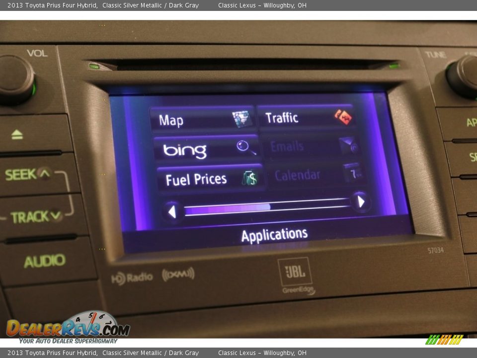 2013 Toyota Prius Four Hybrid Classic Silver Metallic / Dark Gray Photo #10