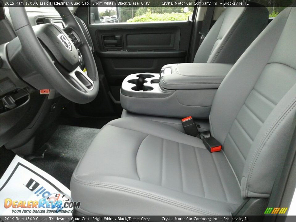 2019 Ram 1500 Classic Tradesman Quad Cab Bright White / Black/Diesel Gray Photo #9
