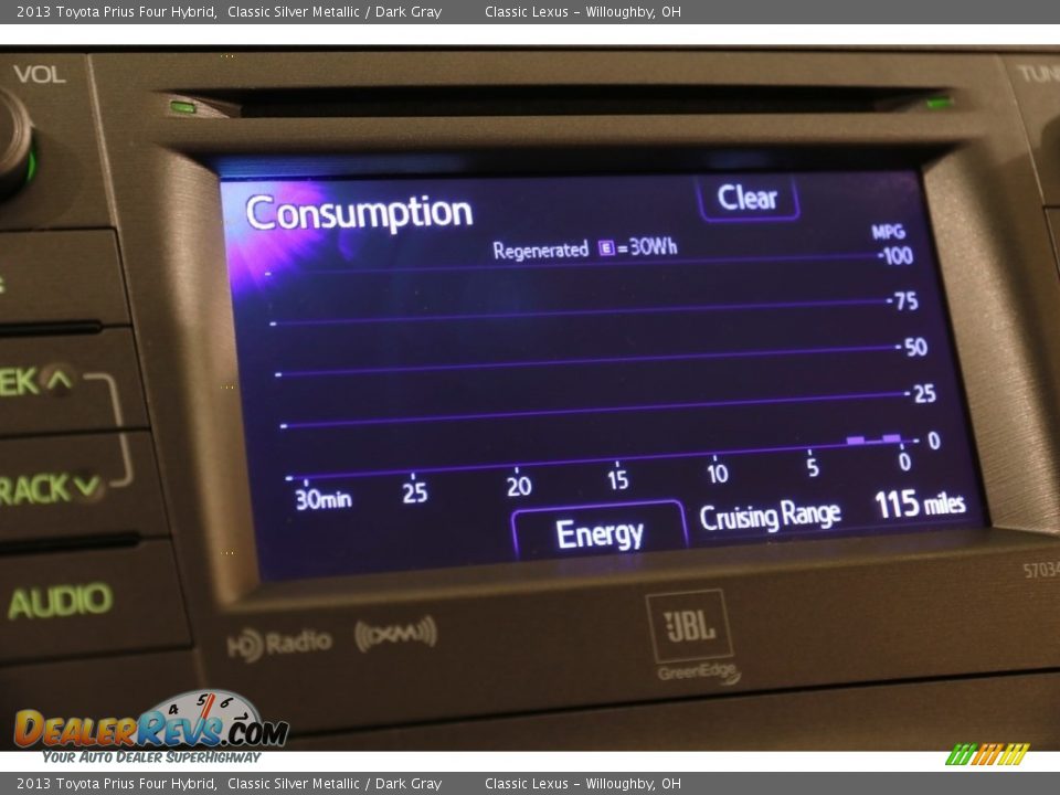 2013 Toyota Prius Four Hybrid Classic Silver Metallic / Dark Gray Photo #13