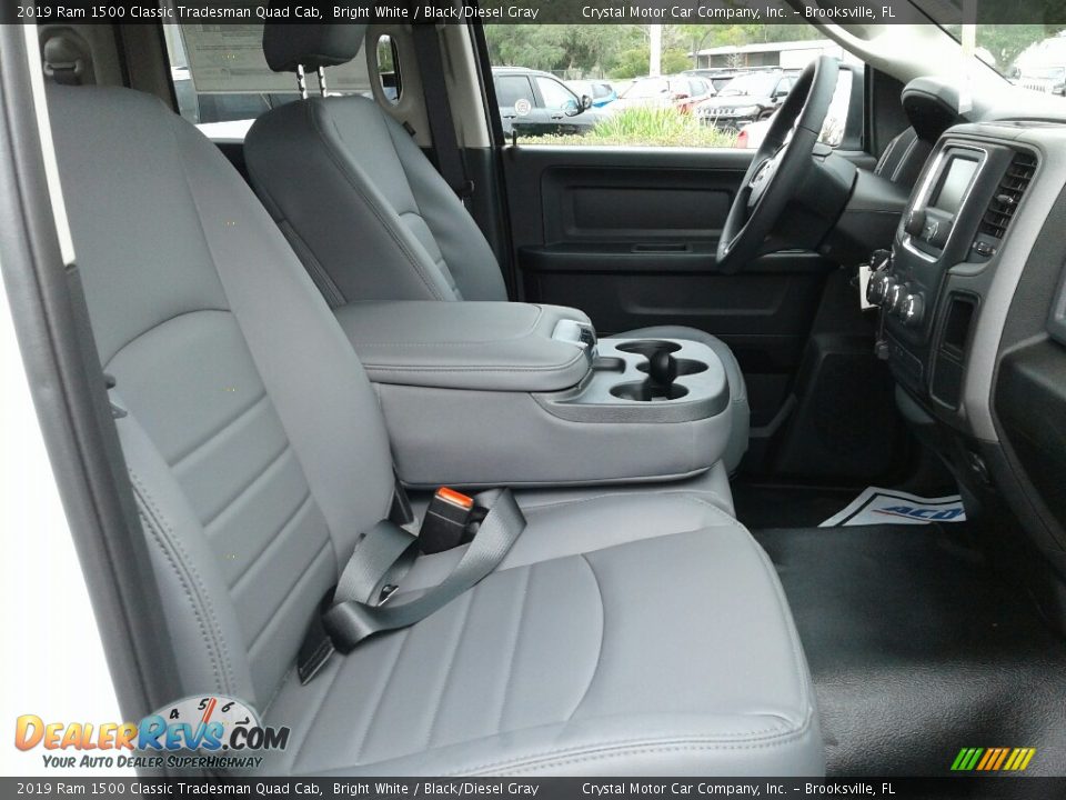 2019 Ram 1500 Classic Tradesman Quad Cab Bright White / Black/Diesel Gray Photo #12