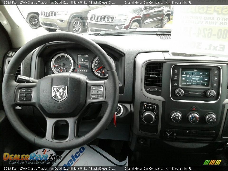 2019 Ram 1500 Classic Tradesman Quad Cab Bright White / Black/Diesel Gray Photo #13