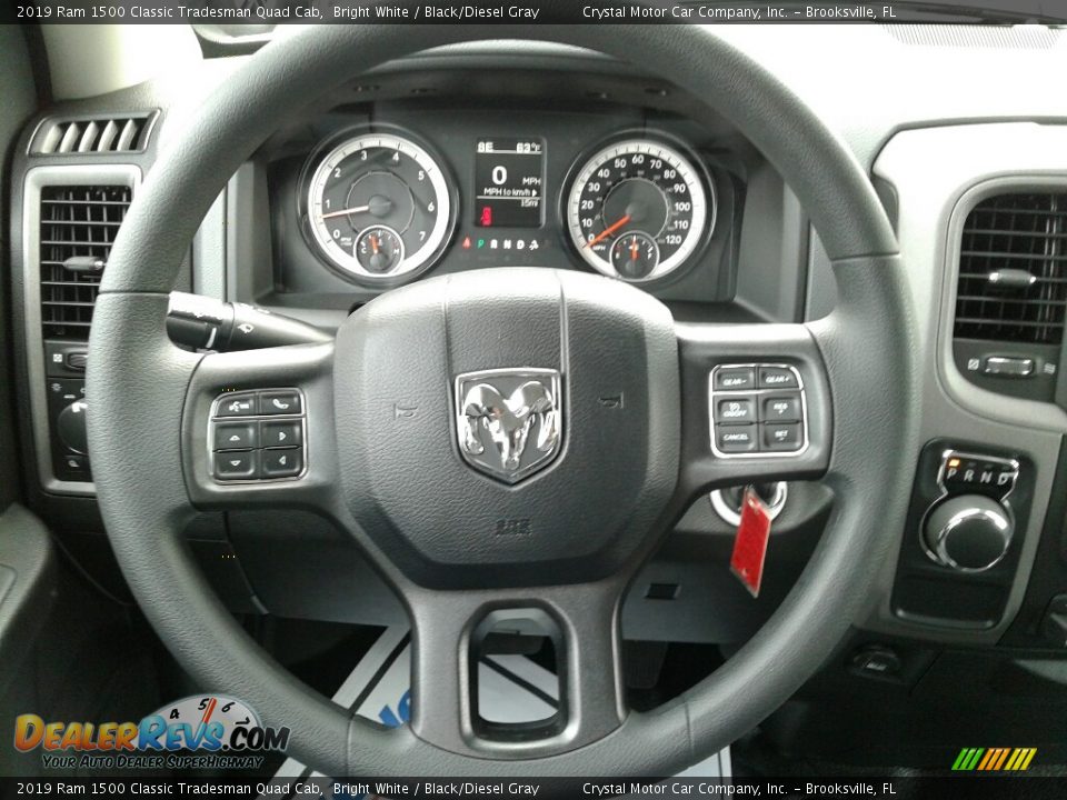 2019 Ram 1500 Classic Tradesman Quad Cab Bright White / Black/Diesel Gray Photo #14