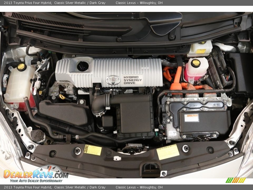 2013 Toyota Prius Four Hybrid Classic Silver Metallic / Dark Gray Photo #19