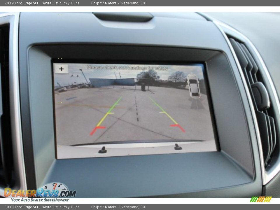 2019 Ford Edge SEL White Platinum / Dune Photo #12