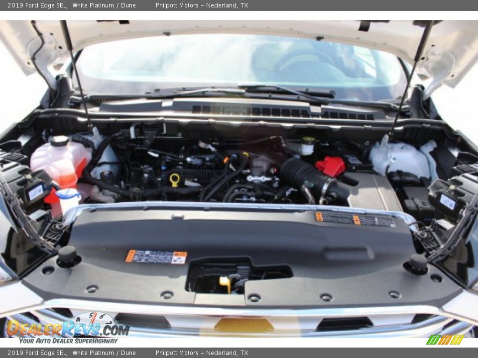 2019 Ford Edge SEL White Platinum / Dune Photo #23