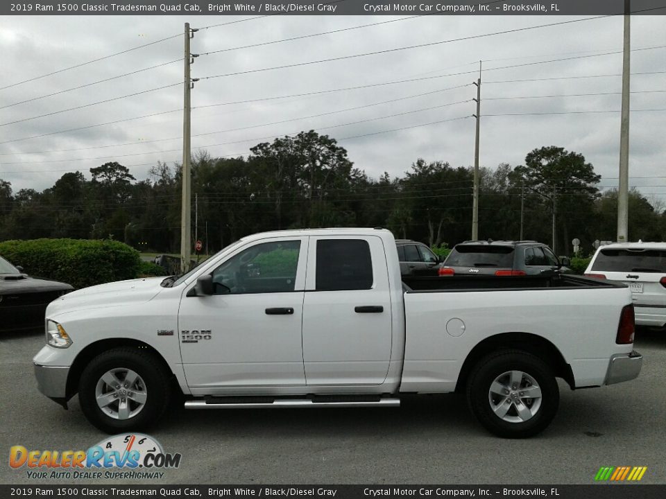 2019 Ram 1500 Classic Tradesman Quad Cab Bright White / Black/Diesel Gray Photo #2
