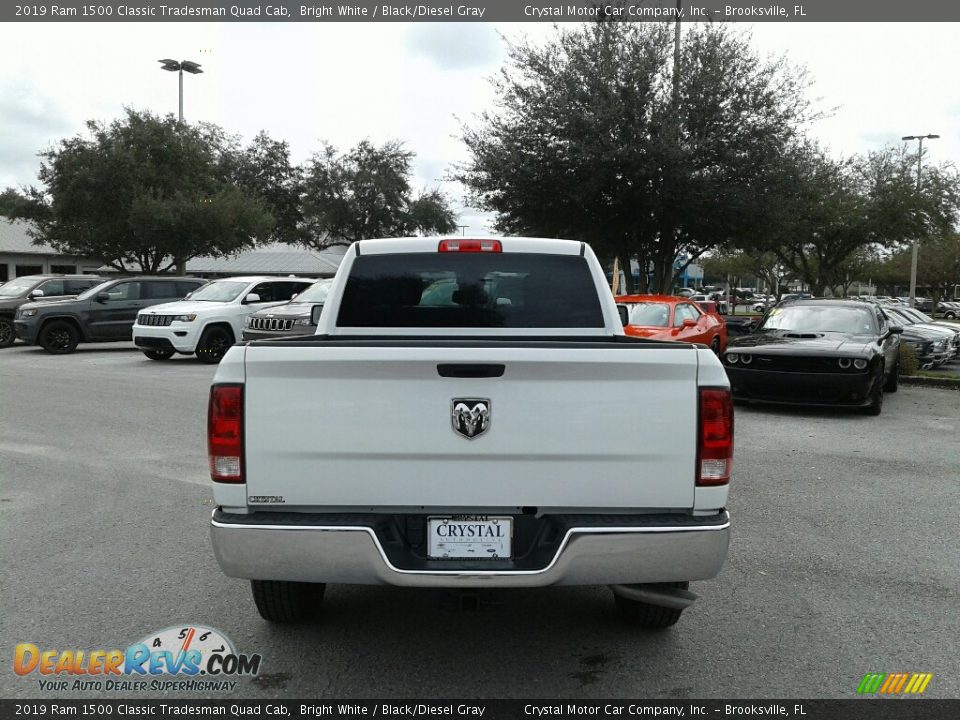 2019 Ram 1500 Classic Tradesman Quad Cab Bright White / Black/Diesel Gray Photo #4