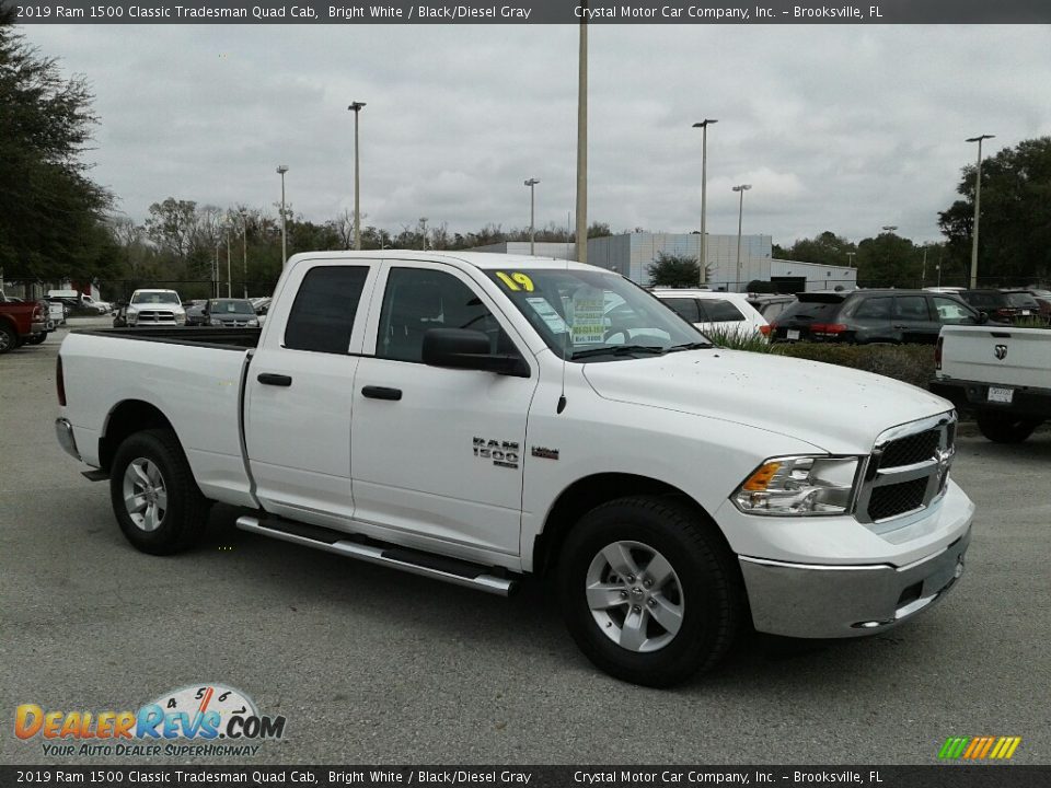 2019 Ram 1500 Classic Tradesman Quad Cab Bright White / Black/Diesel Gray Photo #7