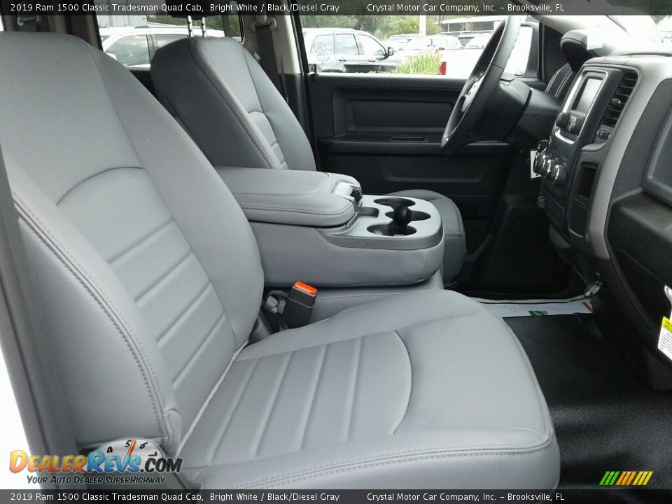 2019 Ram 1500 Classic Tradesman Quad Cab Bright White / Black/Diesel Gray Photo #12
