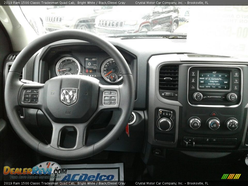 2019 Ram 1500 Classic Tradesman Quad Cab Bright White / Black/Diesel Gray Photo #13
