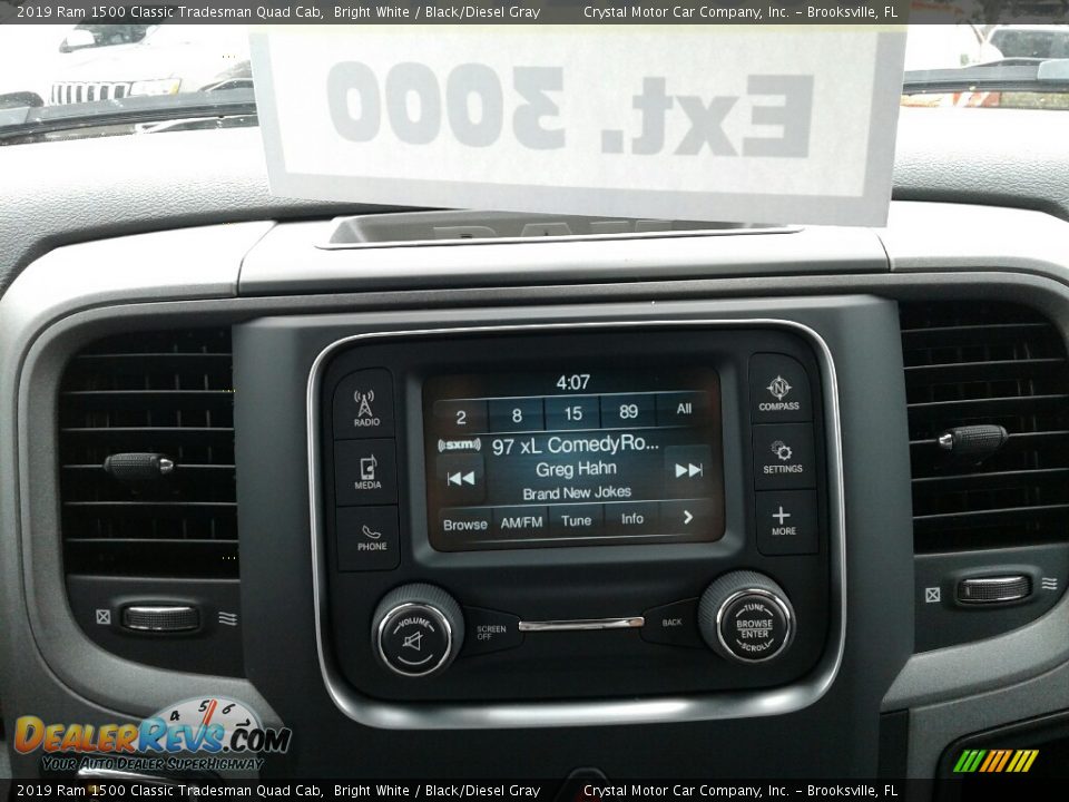2019 Ram 1500 Classic Tradesman Quad Cab Bright White / Black/Diesel Gray Photo #15