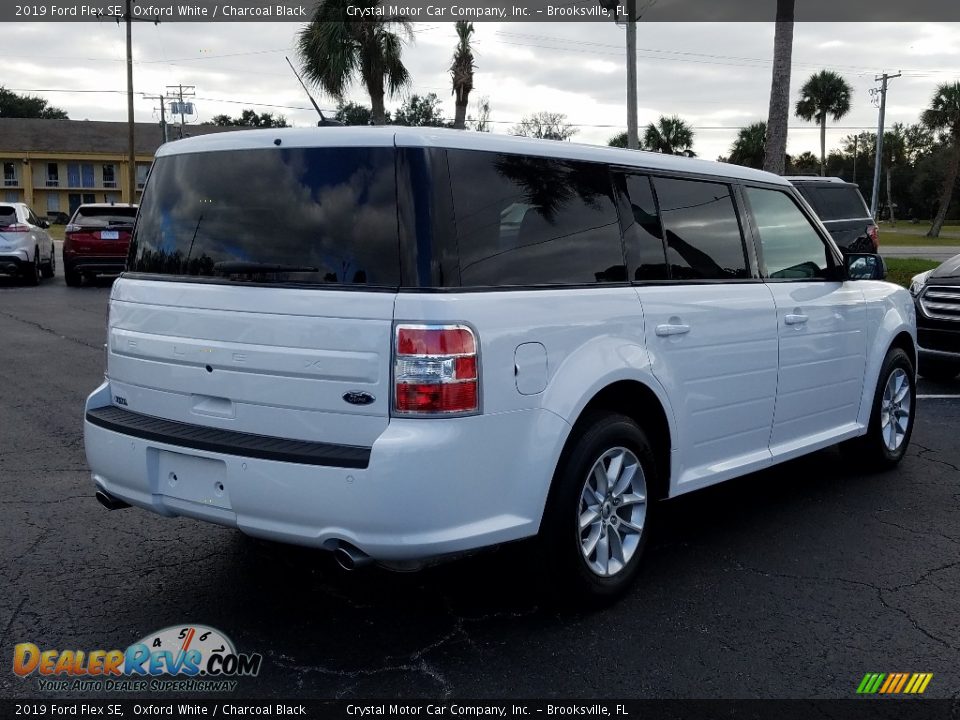 2019 Ford Flex SE Oxford White / Charcoal Black Photo #5