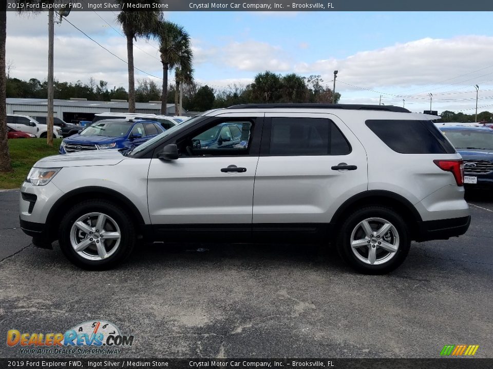 Ingot Silver 2019 Ford Explorer FWD Photo #2