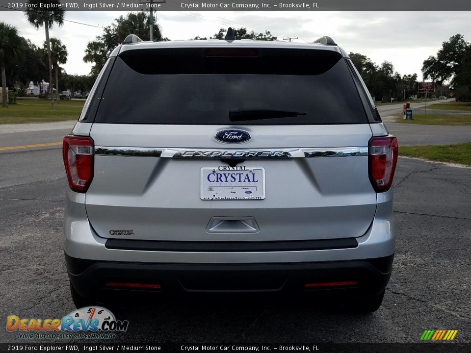 2019 Ford Explorer FWD Ingot Silver / Medium Stone Photo #4