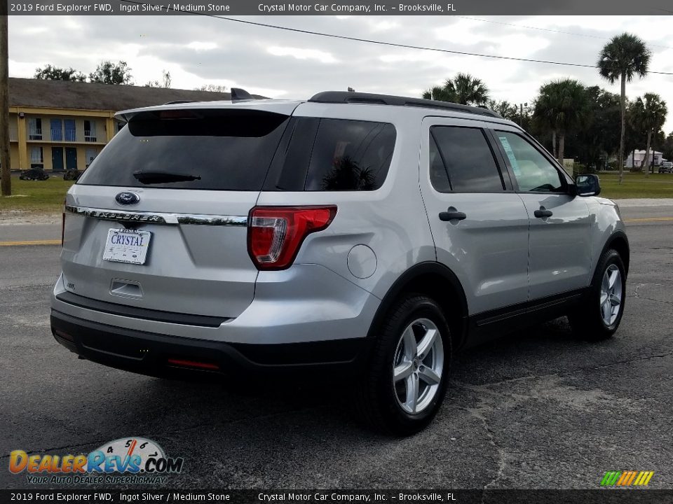 2019 Ford Explorer FWD Ingot Silver / Medium Stone Photo #5