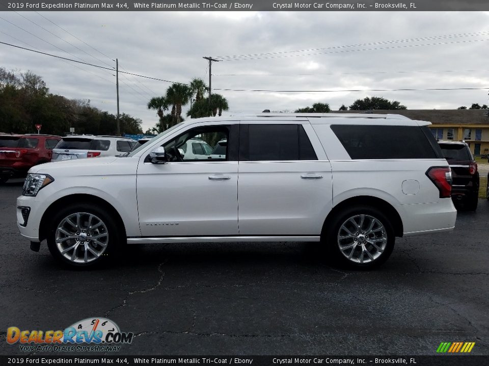 White Platinum Metallic Tri-Coat 2019 Ford Expedition Platinum Max 4x4 Photo #2