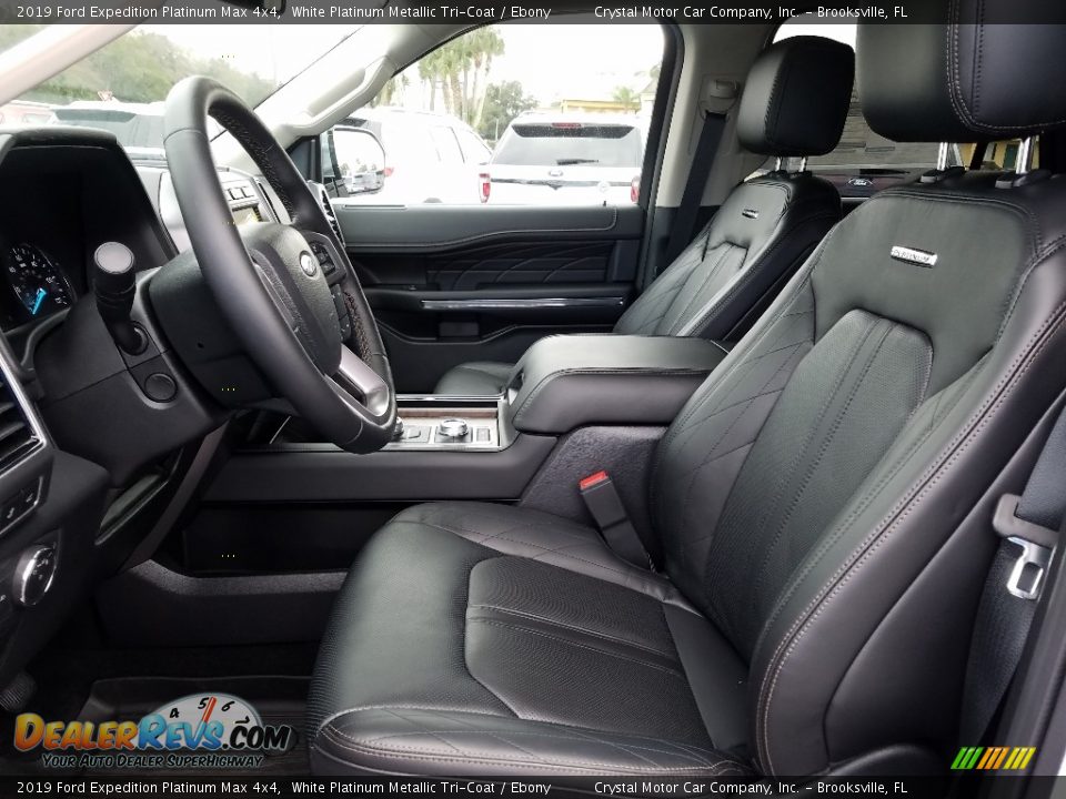 Ebony Interior - 2019 Ford Expedition Platinum Max 4x4 Photo #9