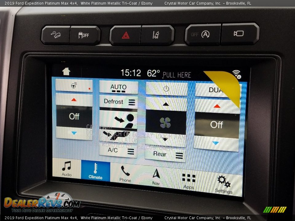 2019 Ford Expedition Platinum Max 4x4 White Platinum Metallic Tri-Coat / Ebony Photo #17