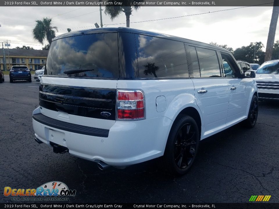 2019 Ford Flex SEL Oxford White / Dark Earth Gray/Light Earth Gray Photo #5