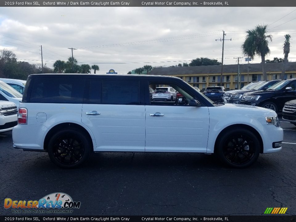 2019 Ford Flex SEL Oxford White / Dark Earth Gray/Light Earth Gray Photo #6