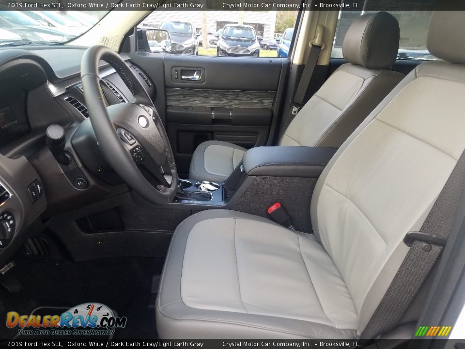 2019 Ford Flex SEL Oxford White / Dark Earth Gray/Light Earth Gray Photo #9