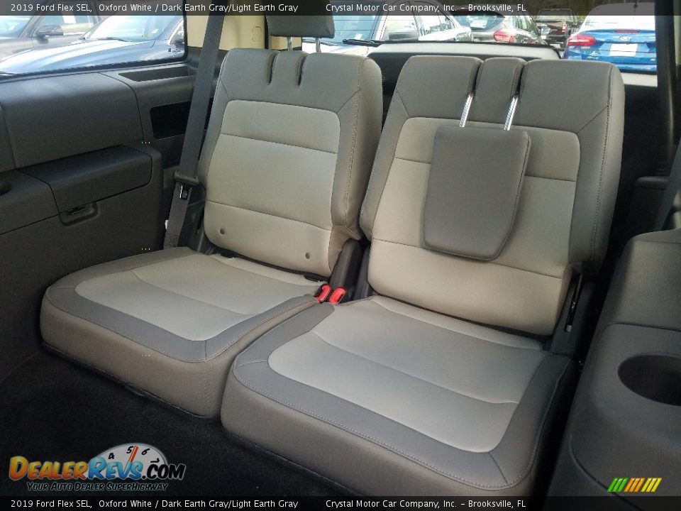 2019 Ford Flex SEL Oxford White / Dark Earth Gray/Light Earth Gray Photo #10