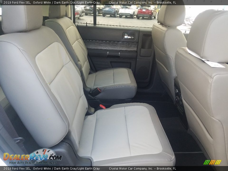 2019 Ford Flex SEL Oxford White / Dark Earth Gray/Light Earth Gray Photo #12