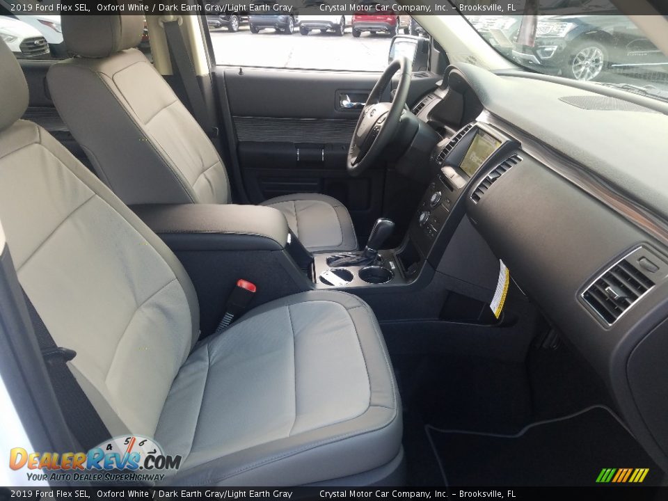 2019 Ford Flex SEL Oxford White / Dark Earth Gray/Light Earth Gray Photo #13