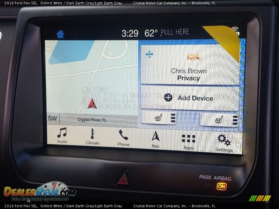 2019 Ford Flex SEL Oxford White / Dark Earth Gray/Light Earth Gray Photo #16