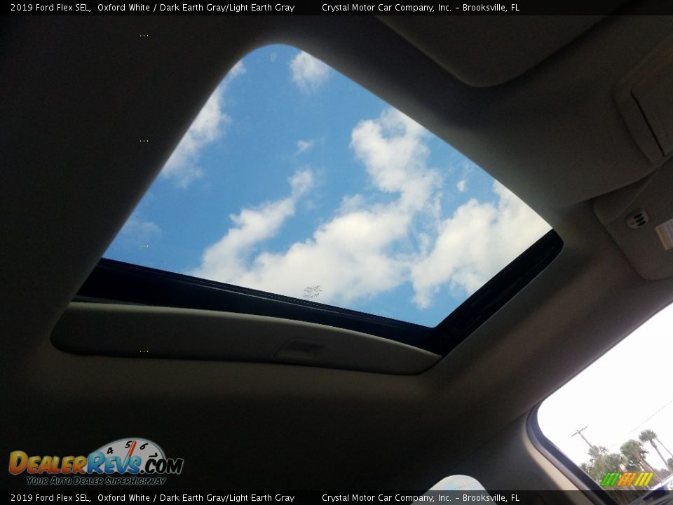 2019 Ford Flex SEL Oxford White / Dark Earth Gray/Light Earth Gray Photo #19