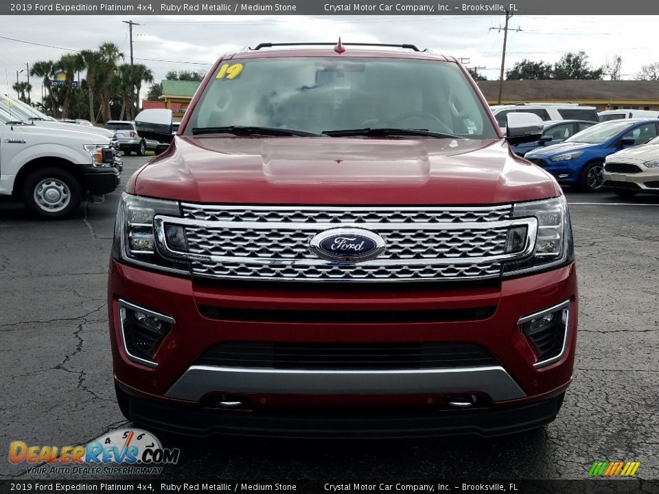 2019 Ford Expedition Platinum 4x4 Ruby Red Metallic / Medium Stone Photo #8