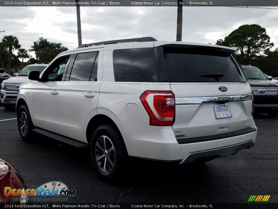 2019 Ford Expedition XLT White Platinum Metallic Tri-Coat / Ebony Photo #3
