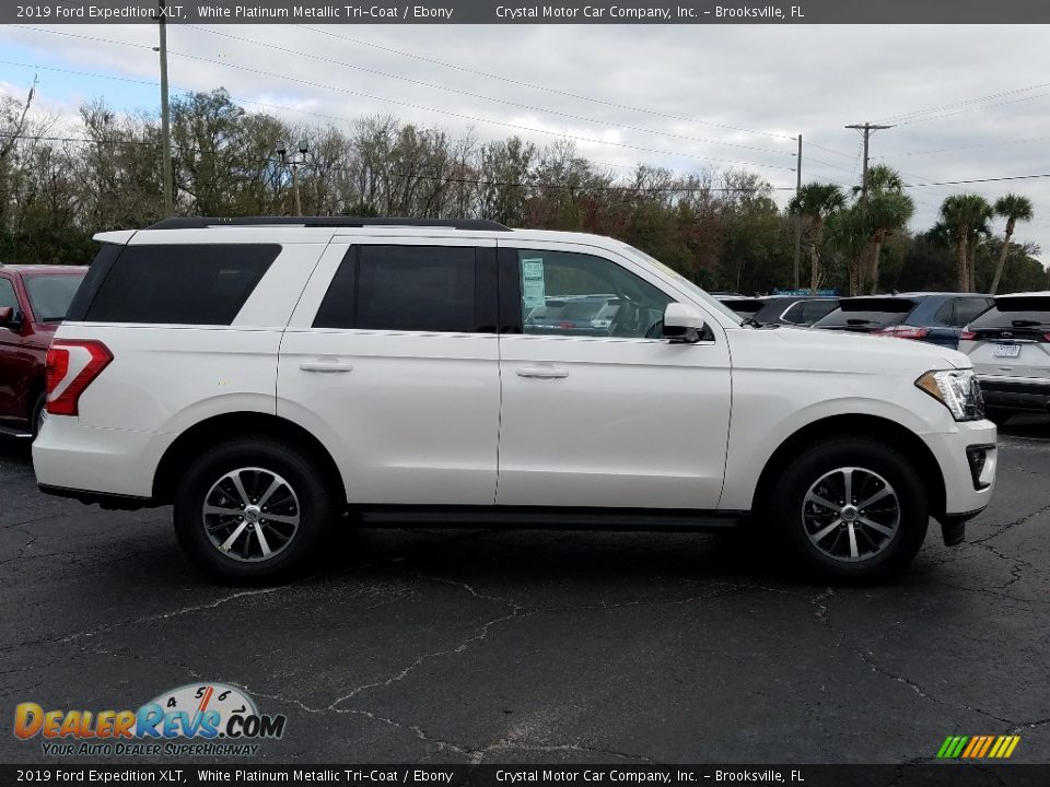 2019 Ford Expedition XLT White Platinum Metallic Tri-Coat / Ebony Photo #6