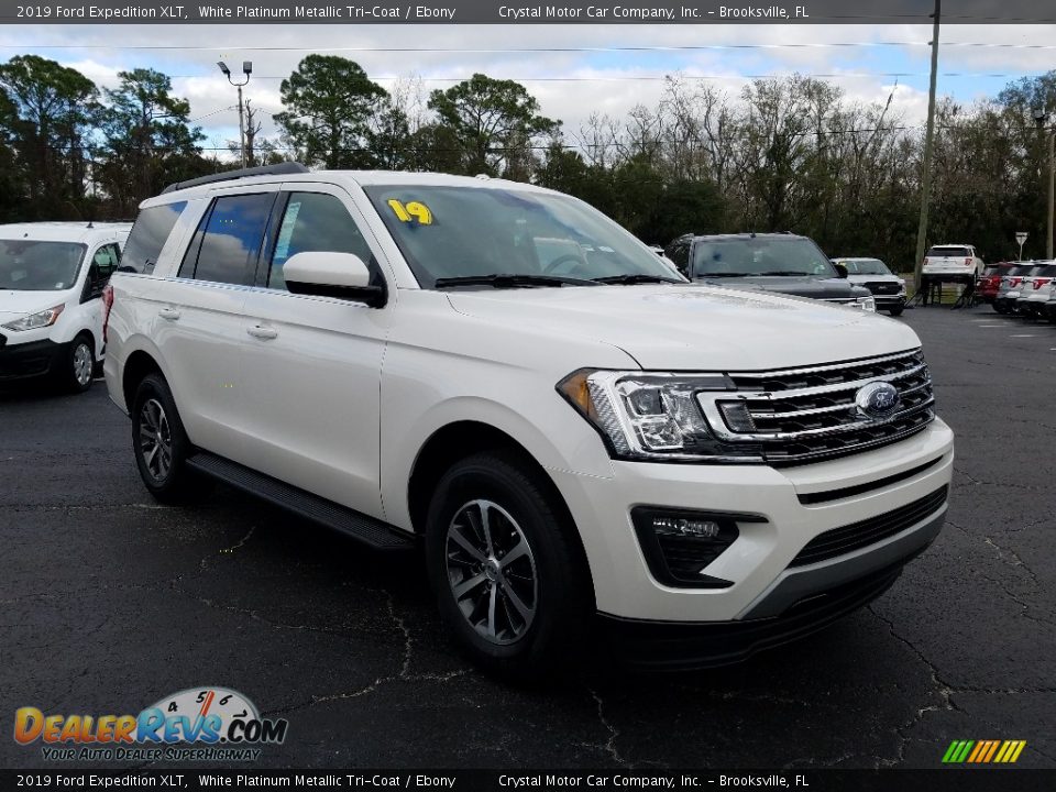 2019 Ford Expedition XLT White Platinum Metallic Tri-Coat / Ebony Photo #7