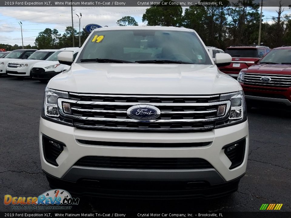 2019 Ford Expedition XLT White Platinum Metallic Tri-Coat / Ebony Photo #8