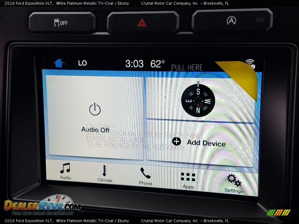 2019 Ford Expedition XLT White Platinum Metallic Tri-Coat / Ebony Photo #16