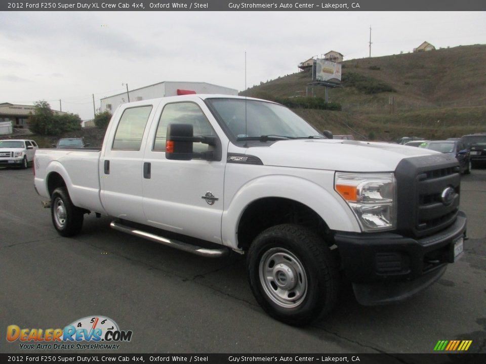 2012 Ford F250 Super Duty XL Crew Cab 4x4 Oxford White / Steel Photo #1