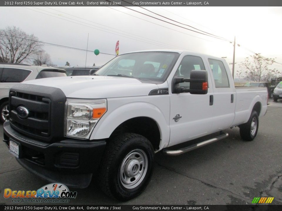 2012 Ford F250 Super Duty XL Crew Cab 4x4 Oxford White / Steel Photo #3