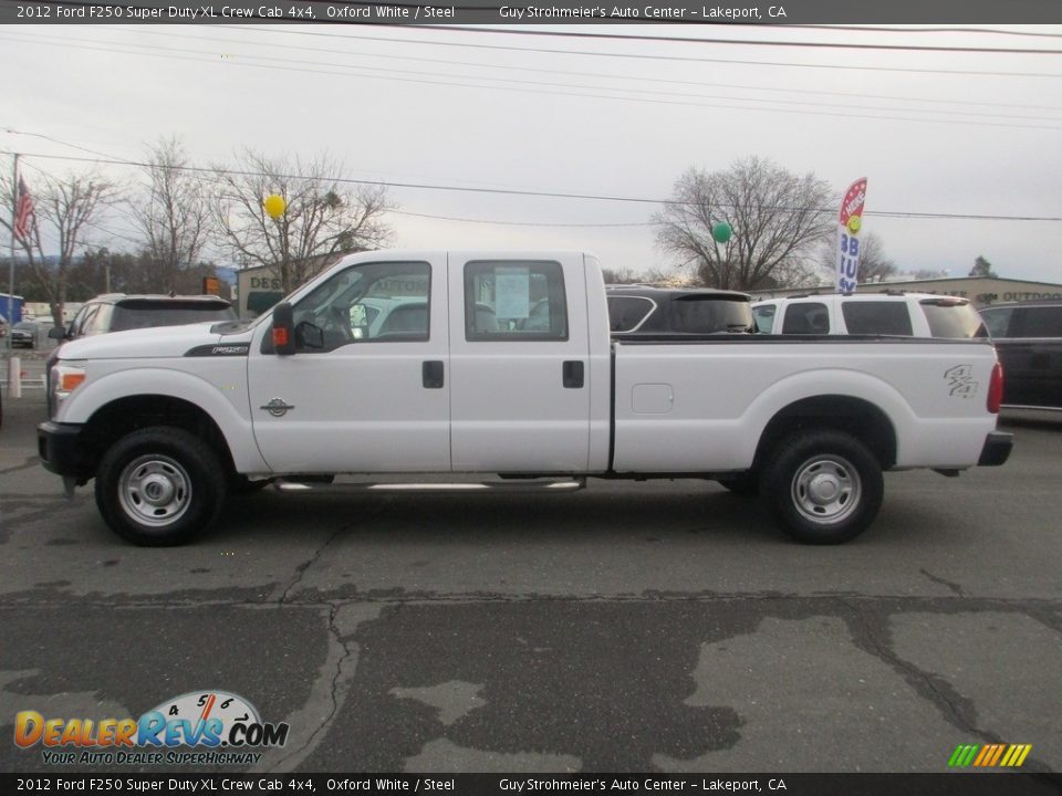 2012 Ford F250 Super Duty XL Crew Cab 4x4 Oxford White / Steel Photo #4
