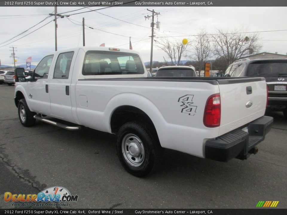 2012 Ford F250 Super Duty XL Crew Cab 4x4 Oxford White / Steel Photo #5