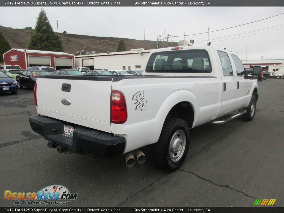 2012 Ford F250 Super Duty XL Crew Cab 4x4 Oxford White / Steel Photo #7