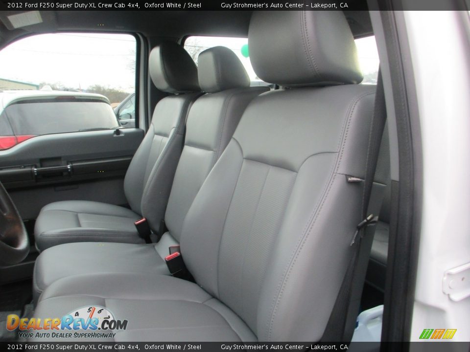 2012 Ford F250 Super Duty XL Crew Cab 4x4 Oxford White / Steel Photo #8
