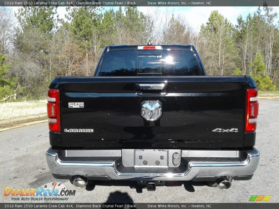 2019 Ram 1500 Laramie Crew Cab 4x4 Diamond Black Crystal Pearl / Black Photo #7