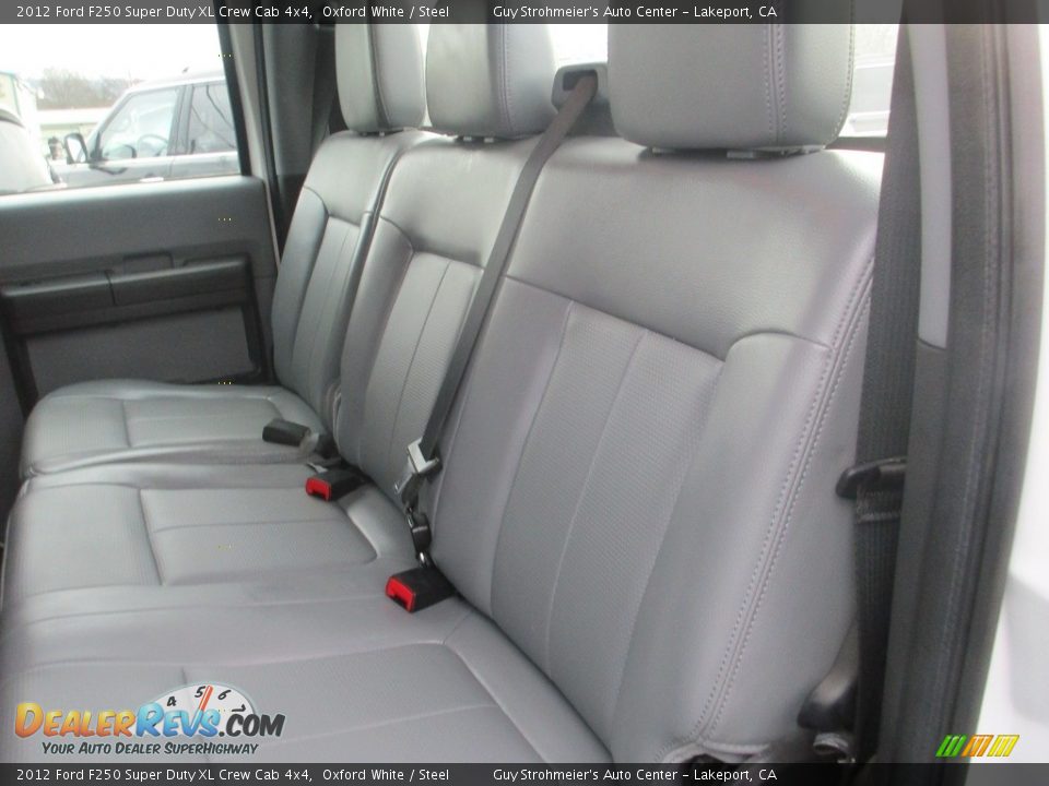 2012 Ford F250 Super Duty XL Crew Cab 4x4 Oxford White / Steel Photo #9