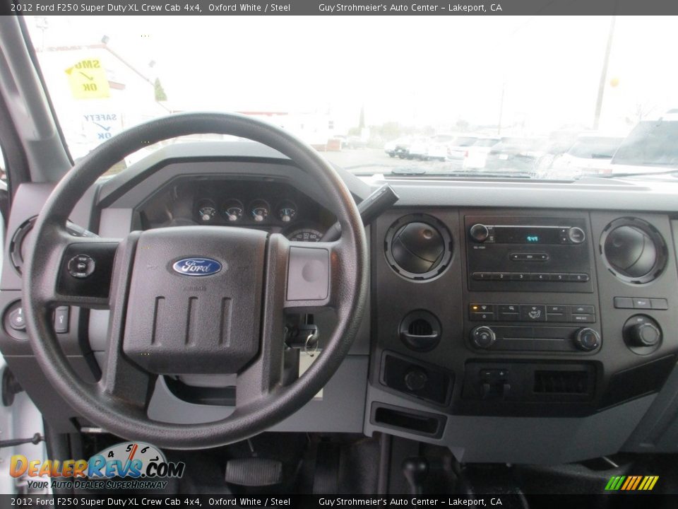 2012 Ford F250 Super Duty XL Crew Cab 4x4 Oxford White / Steel Photo #10