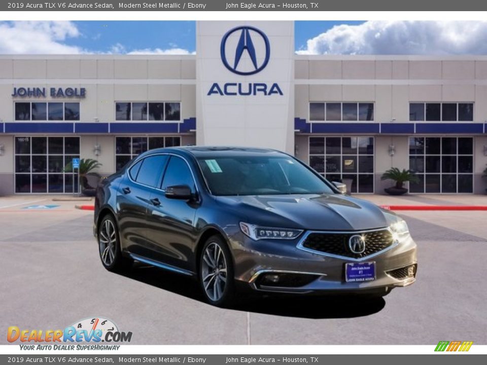 2019 Acura TLX V6 Advance Sedan Modern Steel Metallic / Ebony Photo #1