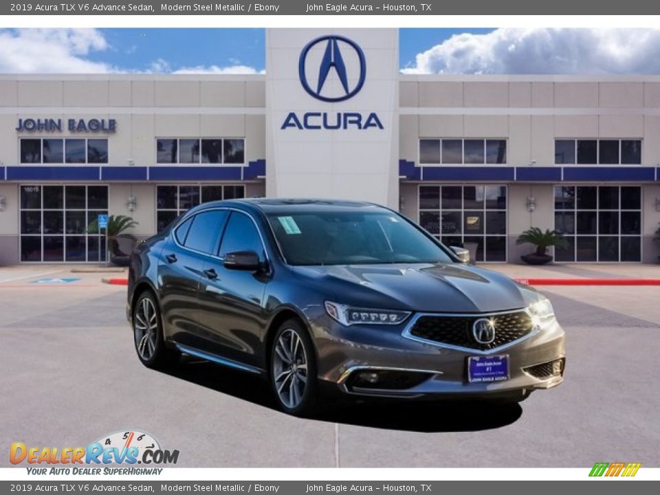 2019 Acura TLX V6 Advance Sedan Modern Steel Metallic / Ebony Photo #1
